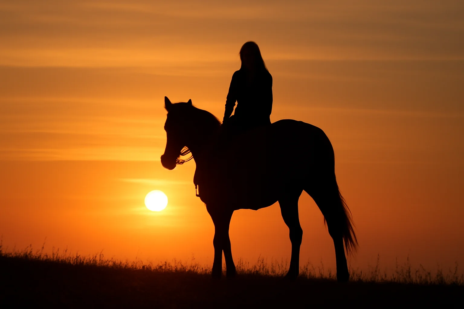 caption for horse riding in the sunset, perfect for Instagram captions.